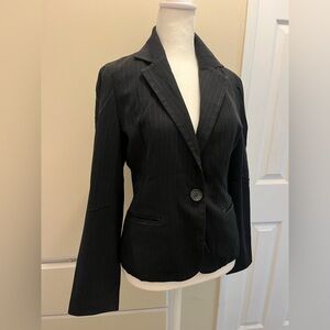 Black Pinstripe Women's Blazer